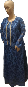 Robe Avec Veste Bleue